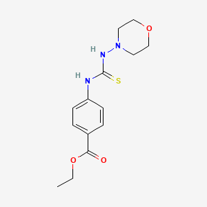 ethyl 4-{[(4-morpholinylamino)carbonothioyl]amino}benzoate