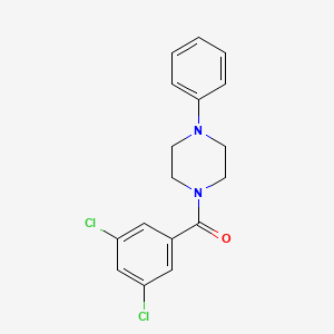 molecular formula C17H16Cl2N2O B5814202 1-(3,5-dichlorobenzoyl)-4-phenylpiperazine 