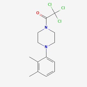 molecular formula C14H17Cl3N2O B5814204 1-(2,3-dimethylphenyl)-4-(trichloroacetyl)piperazine 