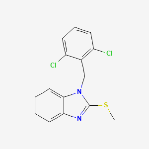 molecular formula C15H12Cl2N2S B5814212 1-(2,6-dichlorobenzyl)-2-(methylthio)-1H-benzimidazole 