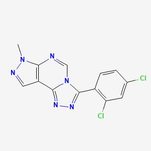 3-(2,4-dichlorophenyl)-7-methyl-7H-pyrazolo[4,3-e][1,2,4]triazolo[4,3-c]pyrimidine