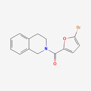 molecular formula C14H12BrNO2 B5814257 2-(5-bromo-2-furoyl)-1,2,3,4-tetrahydroisoquinoline 