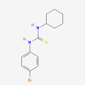 molecular formula C13H17BrN2S B5814258 N-(4-bromophenyl)-N'-cyclohexylthiourea CAS No. 39007-00-6