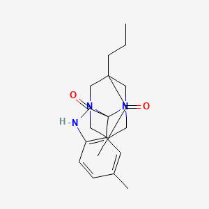 5,5'-dimethyl-7-propyl-6H-spiro[1,3-diazatricyclo[3.3.1.1~3,7~]decane-2,3'-indole]-2',6(1'H)-dione