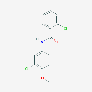 molecular formula C14H11Cl2NO2 B5814274 2-chloro-N-(3-chloro-4-methoxyphenyl)benzamide 