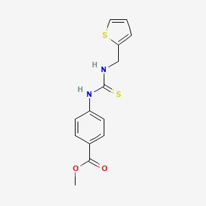 molecular formula C14H14N2O2S2 B5814281 methyl 4-({[(2-thienylmethyl)amino]carbonothioyl}amino)benzoate 