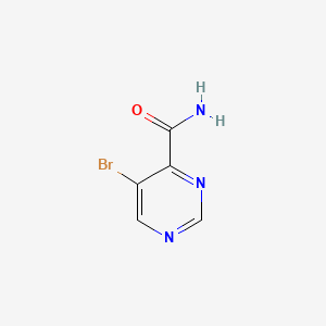 B581429 5-Bromopyrimidine-4-carboxamide CAS No. 1216209-89-0