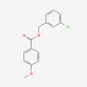 molecular formula C15H13ClO3 B5814298 3-chlorobenzyl 4-methoxybenzoate 