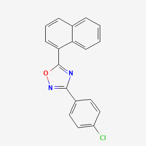 3-(4-chlorophenyl)-5-(1-naphthyl)-1,2,4-oxadiazole