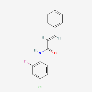 molecular formula C15H11ClFNO B5814307 N-(4-chloro-2-fluorophenyl)-3-phenylacrylamide 