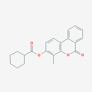 4-methyl-6-oxo-6H-benzo[c]chromen-3-yl cyclohexanecarboxylate