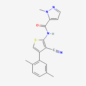 N-[3-cyano-4-(2,5-dimethylphenyl)-2-thienyl]-1-methyl-1H-pyrazole-5-carboxamide