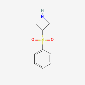 molecular formula C9H11NO2S B581432 3-(Benzenesulfonyl)azetidine CAS No. 1206970-11-7