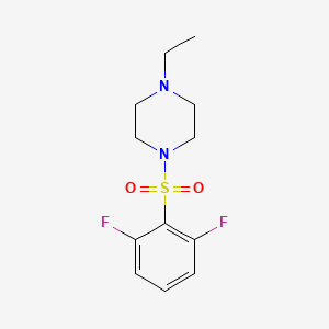 1-[(2,6-difluorophenyl)sulfonyl]-4-ethylpiperazine