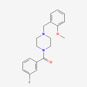 1-(3-fluorobenzoyl)-4-(2-methoxybenzyl)piperazine