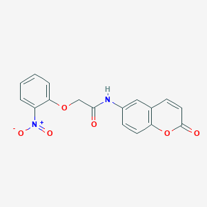 2-(2-nitrophenoxy)-N-(2-oxo-2H-chromen-6-yl)acetamide