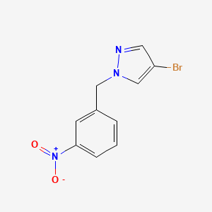 molecular formula C10H8BrN3O2 B5814440 4-bromo-1-(3-nitrobenzyl)-1H-pyrazole 