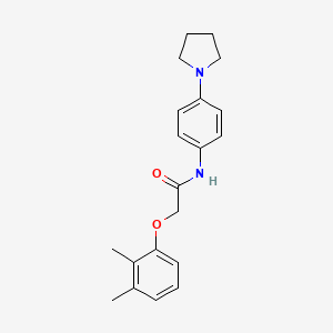 molecular formula C20H24N2O2 B5814449 2-(2,3-dimethylphenoxy)-N-[4-(1-pyrrolidinyl)phenyl]acetamide 