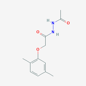 molecular formula C12H16N2O3 B5814500 N'-acetyl-2-(2,5-dimethylphenoxy)acetohydrazide 