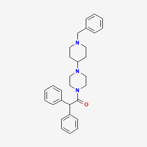 1-(1-benzyl-4-piperidinyl)-4-(diphenylacetyl)piperazine