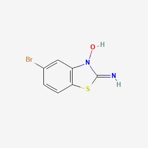 molecular formula C7H5BrN2OS B581455 2-氨基-5-溴苯并噻唑 3-氧化物 CAS No. 1216671-97-4