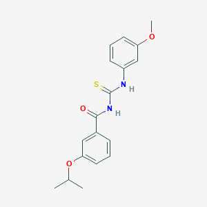 3-isopropoxy-N-{[(3-methoxyphenyl)amino]carbonothioyl}benzamide