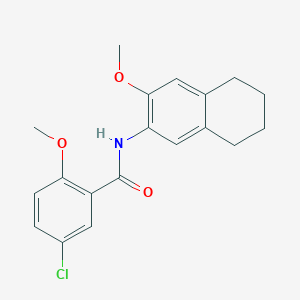 5-chloro-2-methoxy-N-(3-methoxy-5,6,7,8-tetrahydro-2-naphthalenyl)benzamide