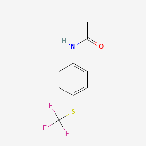 molecular formula C9H8F3NOS B5814578 N-{4-[(三氟甲基)硫代]苯基}乙酰胺 