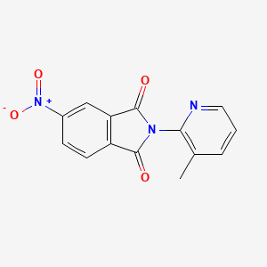 molecular formula C14H9N3O4 B5814581 2-(3-methyl-2-pyridinyl)-5-nitro-1H-isoindole-1,3(2H)-dione 