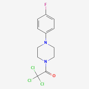 1-(4-fluorophenyl)-4-(trichloroacetyl)piperazine