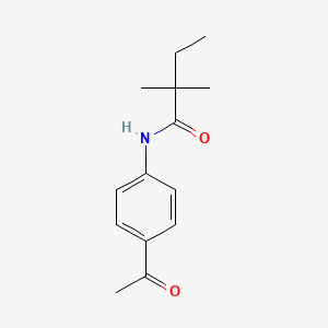 N-(4-acetylphenyl)-2,2-dimethylbutanamide