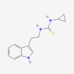 molecular formula C14H17N3S B5814639 N-cyclopropyl-N'-[2-(1H-indol-3-yl)ethyl]thiourea 