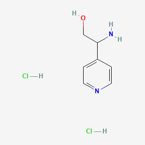 molecular formula C7H12Cl2N2O B581465 2-アミノ-2-(4-ピリジル)エタノール二塩酸塩 CAS No. 1220039-63-3