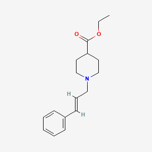 molecular formula C17H23NO2 B5814665 ethyl 1-(3-phenyl-2-propen-1-yl)-4-piperidinecarboxylate 