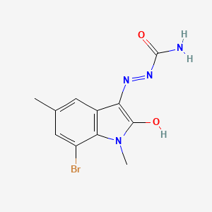 molecular formula C11H11BrN4O2 B5814666 7-bromo-1,5-dimethyl-1H-indole-2,3-dione 3-semicarbazone 