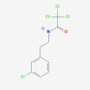 molecular formula C10H9Cl4NO B5814683 2,2,2-trichloro-N-[2-(3-chlorophenyl)ethyl]acetamide 