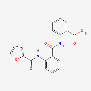 molecular formula C19H14N2O5 B5814697 2-{[2-(2-furoylamino)benzoyl]amino}benzoic acid 