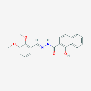 molecular formula C20H18N2O4 B5814709 N'-(2,3-dimethoxybenzylidene)-1-hydroxy-2-naphthohydrazide 