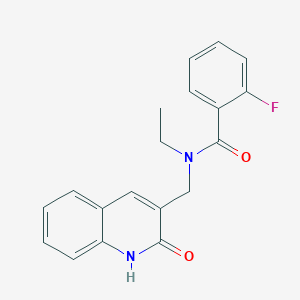 molecular formula C19H17FN2O2 B5814740 N-ethyl-2-fluoro-N-[(2-hydroxy-3-quinolinyl)methyl]benzamide 