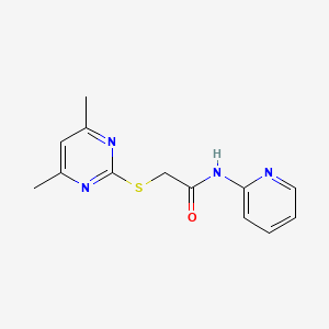 2-[(4,6-dimethyl-2-pyrimidinyl)thio]-N-2-pyridinylacetamide