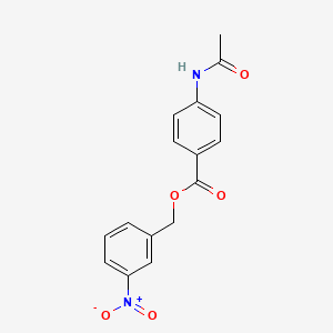 molecular formula C16H14N2O5 B5814761 3-nitrobenzyl 4-(acetylamino)benzoate 