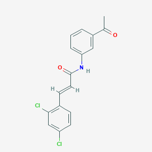 molecular formula C17H13Cl2NO2 B5814769 N-(3-acetylphenyl)-3-(2,4-dichlorophenyl)acrylamide 