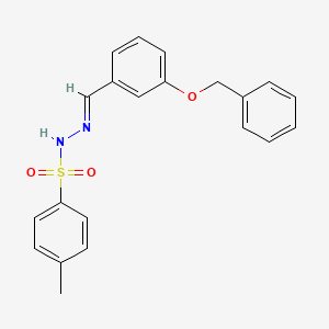 molecular formula C21H20N2O3S B5814780 N'-[3-(benzyloxy)benzylidene]-4-methylbenzenesulfonohydrazide CAS No. 344943-75-5