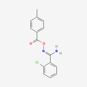 2-chloro-N'-[(4-methylbenzoyl)oxy]benzenecarboximidamide