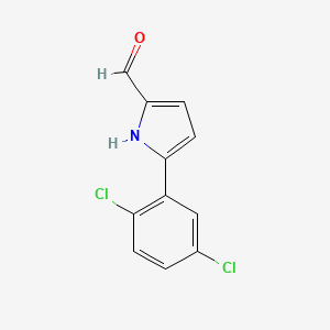 molecular formula C11H7Cl2NO B5814798 5-(2,5-dichlorophenyl)-1H-pyrrole-2-carbaldehyde 