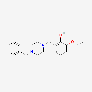 molecular formula C20H26N2O2 B5814806 2-[(4-benzyl-1-piperazinyl)methyl]-6-ethoxyphenol 