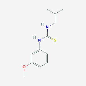 molecular formula C12H18N2OS B5814813 N-isobutyl-N'-(3-methoxyphenyl)thiourea 