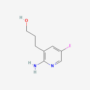 3-(2-Amino-5-iodopyridin-3-yl)propan-1-ol