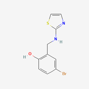 molecular formula C10H9BrN2OS B5814821 4-bromo-2-[(1,3-thiazol-2-ylamino)methyl]phenol 