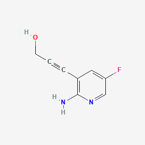 3-(2-Amino-5-fluoropyridin-3-yl)prop-2-yn-1-ol